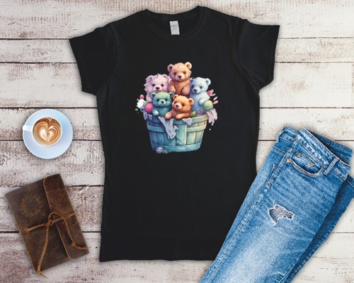 Teddy bears basket ladies - teddy,