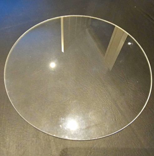 Clear round clock glass face - round,