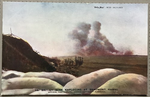 Ww1 british mine exploding - ww1,