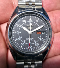 Vintage Seiko Sports 5 Military Black Dial 7309 Automatic
