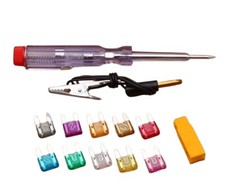 100 Piece Car fuse Set And Tester Including 2A-3A-5A-7.5A-10A-15A-20A-25A-30A-35