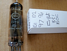 EZ81 Mullard Square Getter B USED  Old Stock Valve Tube AUG23C