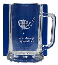 Personalised Golf Pint Glass