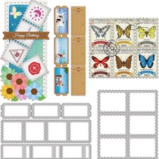 Vintage Stamp Label Metal Cutting Dies Die Cuts Stencils Scrapbooking Supplies