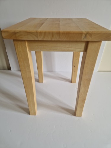 Solid wooden side table - solid, light