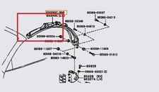TOYOTA CELICA GT ST202 94-99  CONVERTIBLE ROOF ARMS LEFT