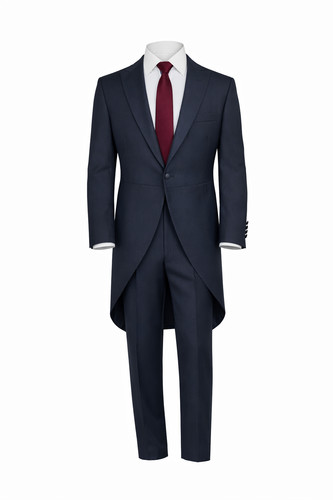 Navy blue tailcoat - suit, 2