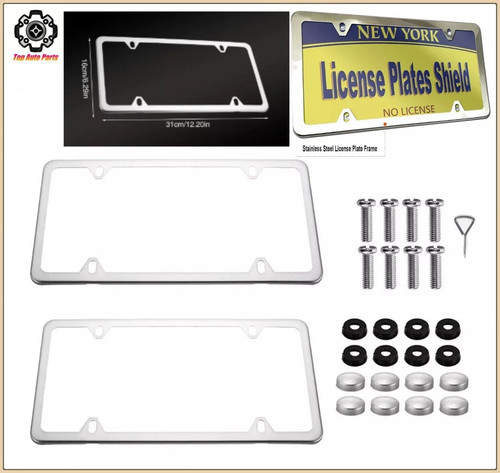 2pcs chrome stainless - chrome,