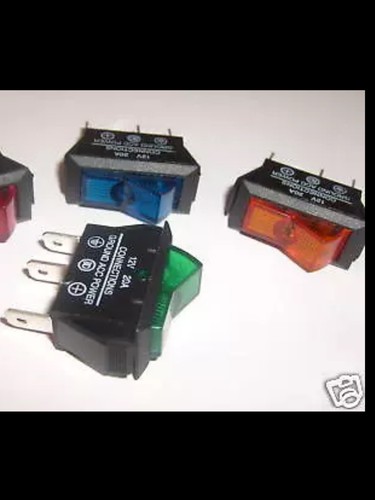 Illuminated rocker switch - ,