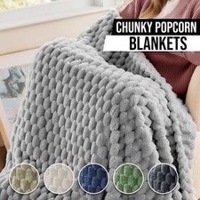 Ribbed Waffle Blanket Throw