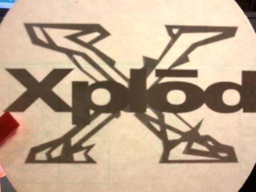 Decal sticker xplod - +, sony