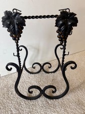 Vintage French Metal  Wine Rack Bottle HolderSingle Bottle Holder (Burgundy)