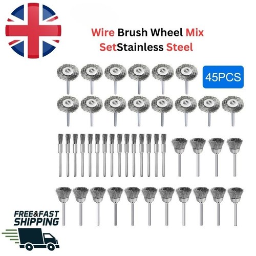 45x wire brush wheel mix - , set