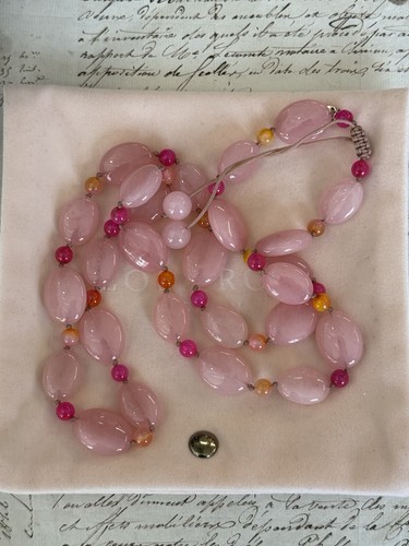 Lola rose necklace - rose, long
