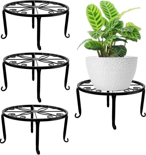 Latern 4pcs metal plant - metal,
