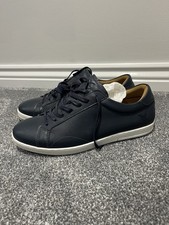 Men’s Navy And Brown Lyle And Scott Smart Faux Leather Shoes Size 7 Smart Shoes