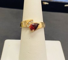 Garnet 10k GOLD & Diamond