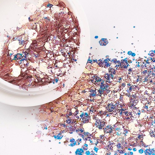 Nail art glitter pots job - glitter, x