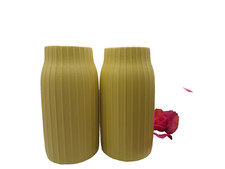 New 2 x Medium Yellow Ribbed