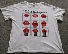 The Velvet Underground H&M T Shirt White Size L Cotton 