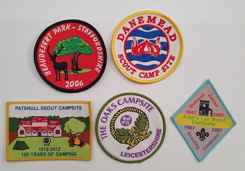 Boy scouts camp patches - camp,