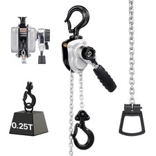 VEVOR Manual Lever Chain Hoist 1/4T 250kg 1.5m Lift Alloy Steel for Warehouse
