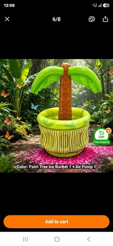 Drinks cooler palm tree - cooler,