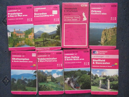 Landranger maps job lot - x,