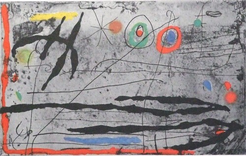 Joan miro mounted vintage - joan,
