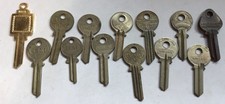 Old Antique Vintage British Brass Key Blanks Steam Punk Collectable, 1no Key