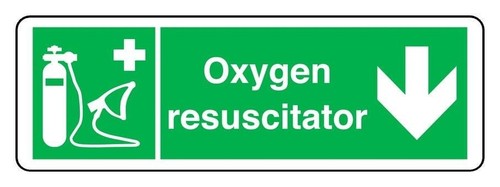 Oxygen resuscitator arrow - oxygen,