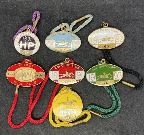Horse racing enamel - horse,