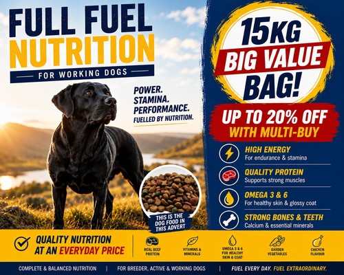 Working dog food - dog,