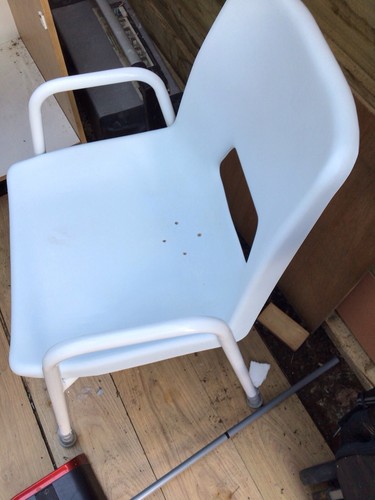 Shower chair with - chair, arms