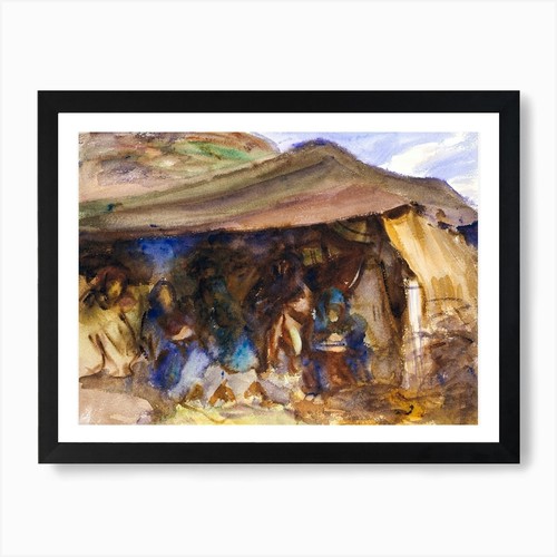 Bedouin tent john singer - bedouin, tent,