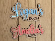 Personalised door name - door,