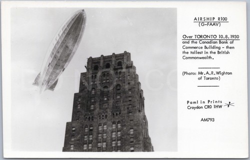 Toronto ontario rppc - rppc, airship