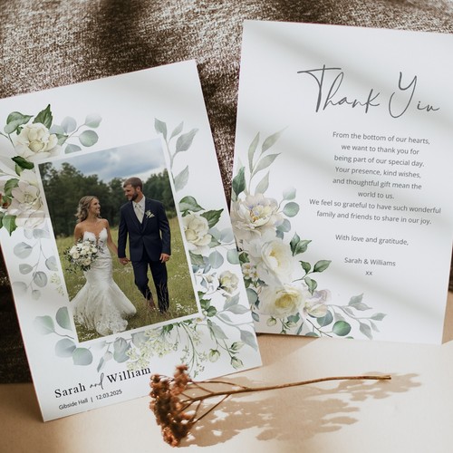 Personalised wedding thank - personalised,