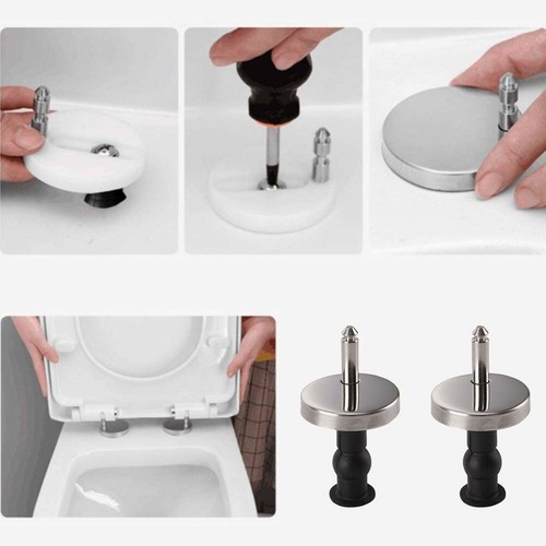 Toilet seat hinges - 2x,