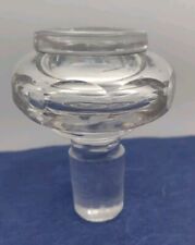 Vintage Glass Decanter Replacement Stopper Rounded With Flattened Edges