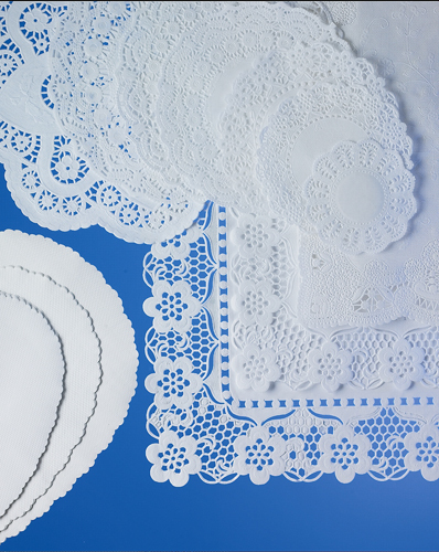 100 round white paper - round,