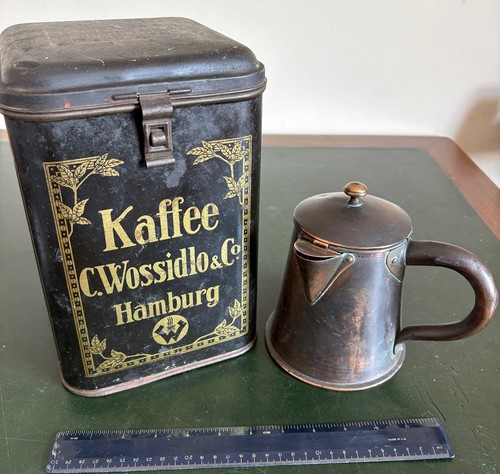 Rare antique german kaffee - antique, tin