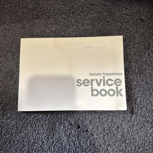 Honda service history book - service,