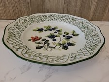 Schumann Arzberg Tradition Seit 1881 Bavaria Reticulated Decorative Plate Floral