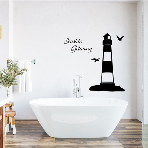 Lighthouse bathroom vinyl wall - lighthouse,