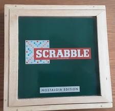 Wooden boxed scrabble