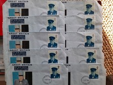 10 X Air Mail 1974 1st Day