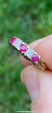 9ct gold Natural Ruby and