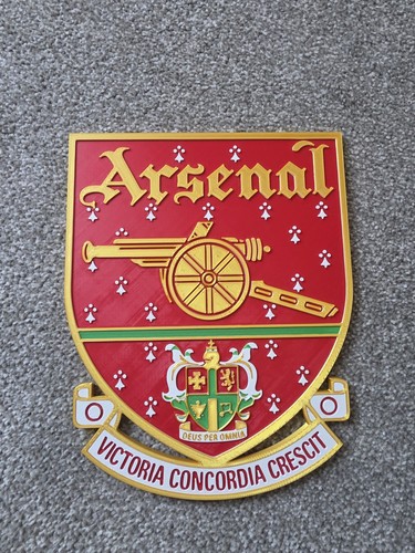 Large retro arsenal badge - retro, 3d