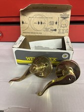 Vintage NOS Weiser Lock Privacy Lever Set Brass LA 330 C RH